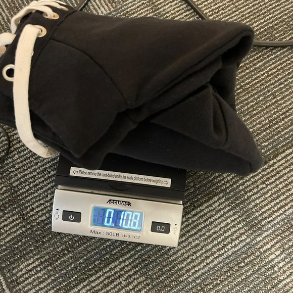 DIVIDED Black Cropped Lace Up Mock Neck Pullover Sweater Shoelace size S - Picture 9 of 9